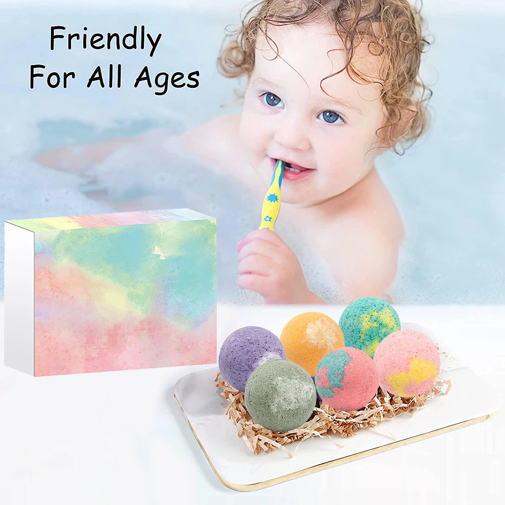 12Pcs Bath Bomb Set for Stress Relief & SPA