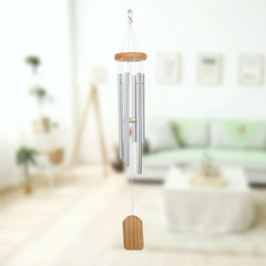Outdoor Wooden Wind Chime with 6 Tubes